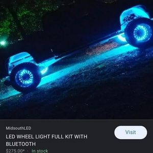 LED Bluetooth wheel rim lights color changing